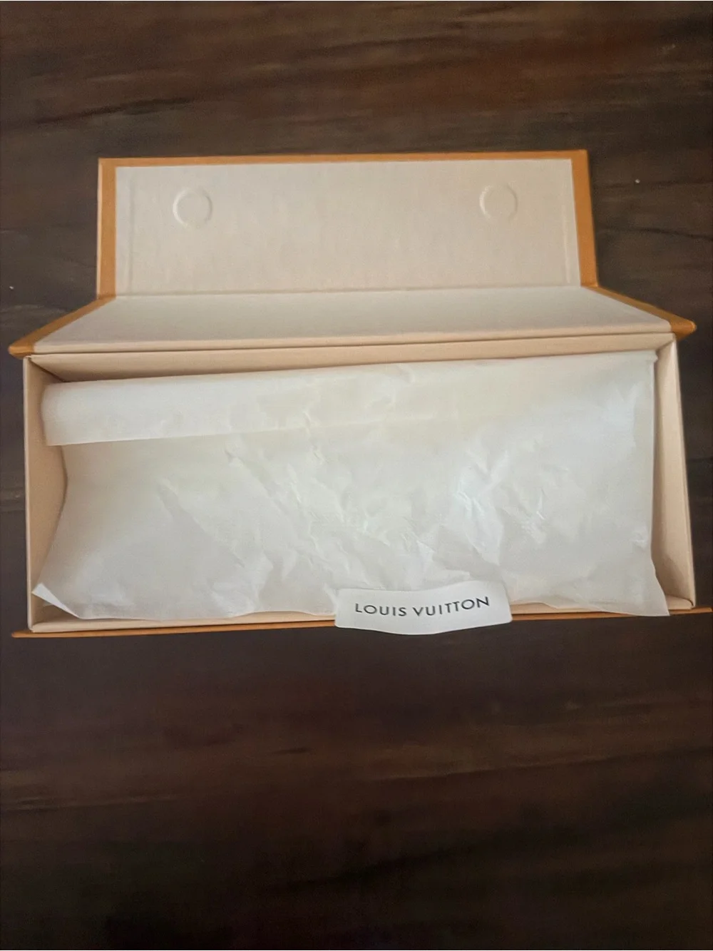 Louis Vuitton Orange and Black Logo Gift Box